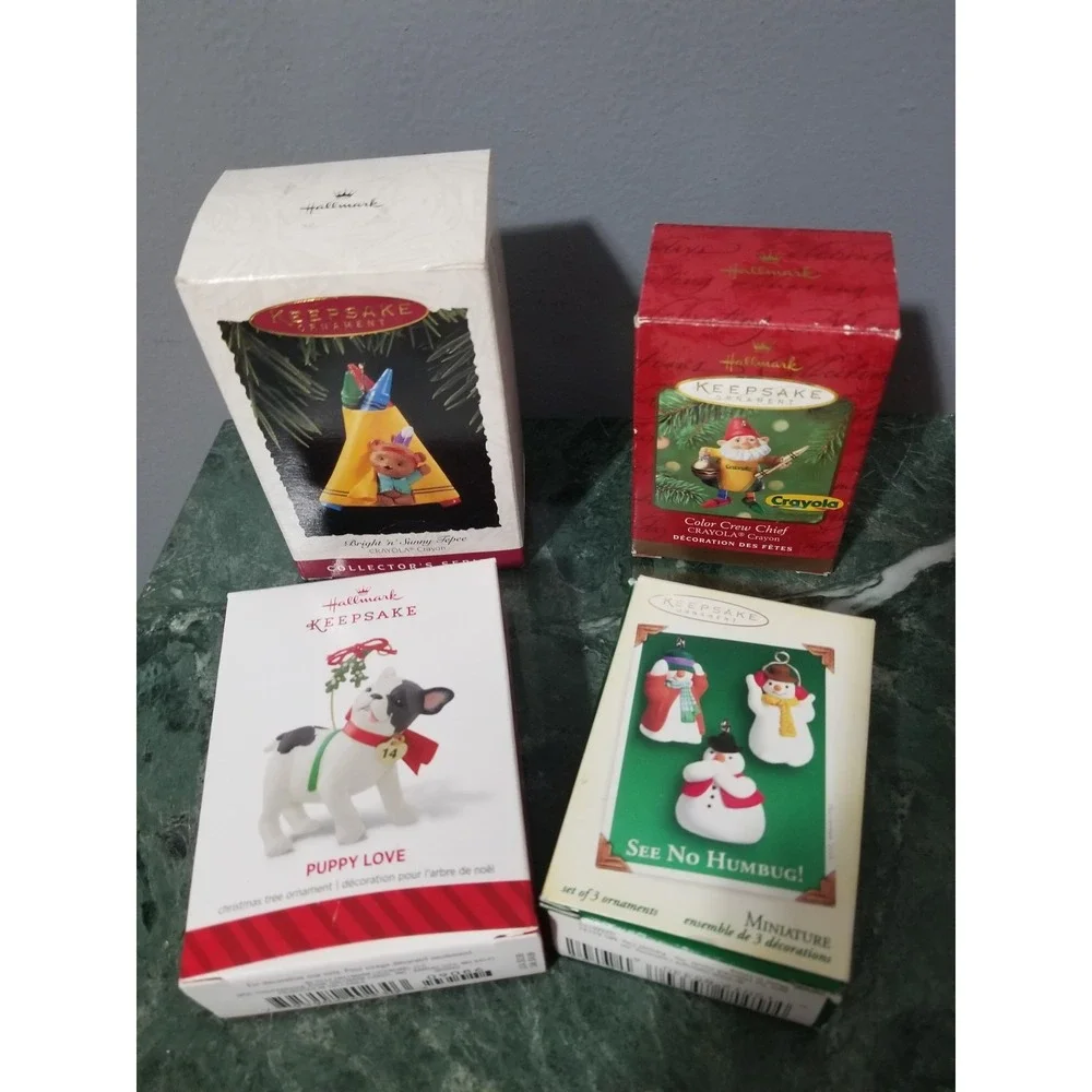 2001 Hallmark Ornament Color Crew Chief Crayola and Other Ornaments